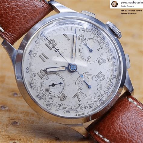 rolex 3335 chronograph|vintage rolex chronograph examples.